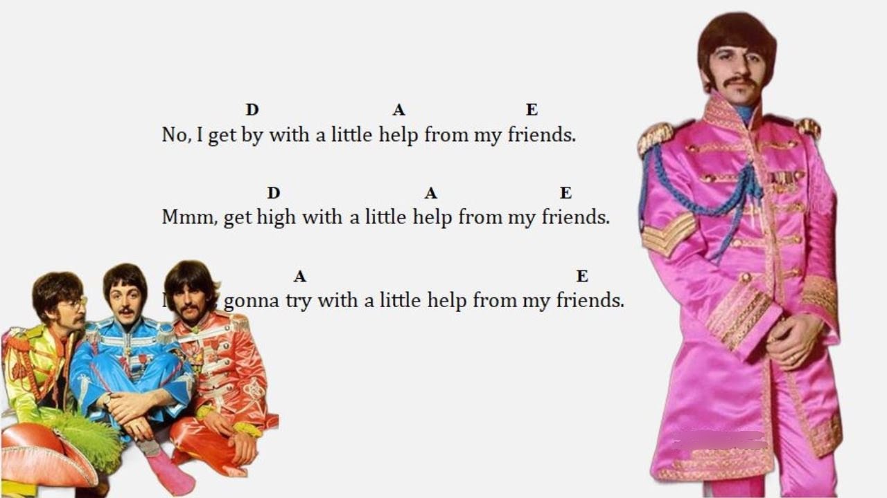 Chords for With A Little Help From My Friends (The Beatles)