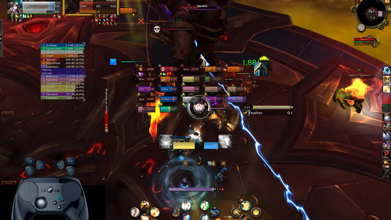 WoW - Console Port - Holy Priest - Heroic Aggramar