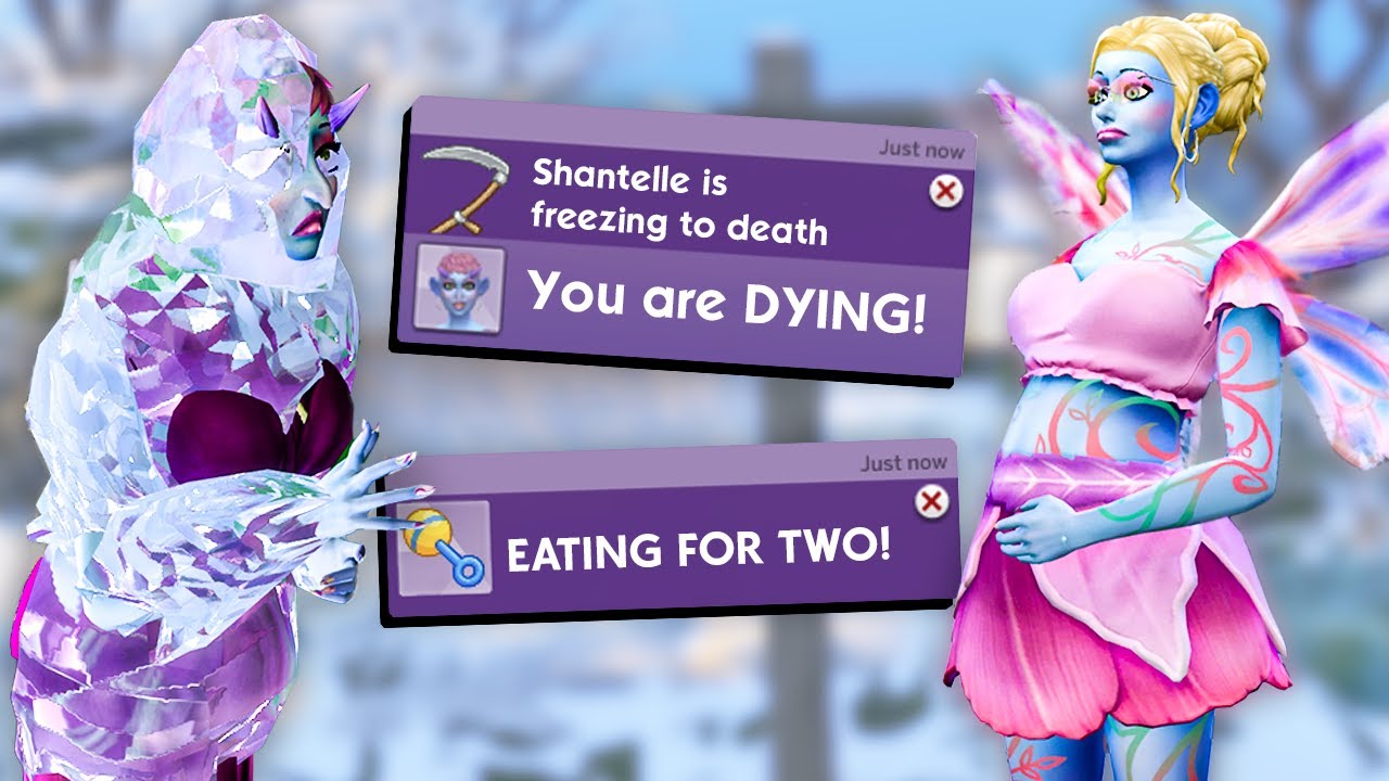 Getting pregnant and DYING on the same day (The Sims 4 Enchanted By Nature Let's Play)