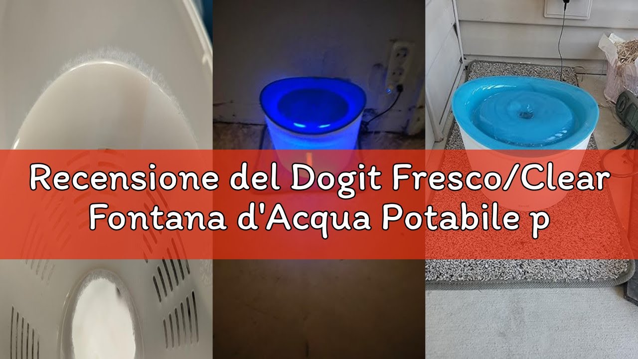 Recensione del Dogit Fresco/Clear Fontana d'Acqua Potabile per i Cani, 6 Litri