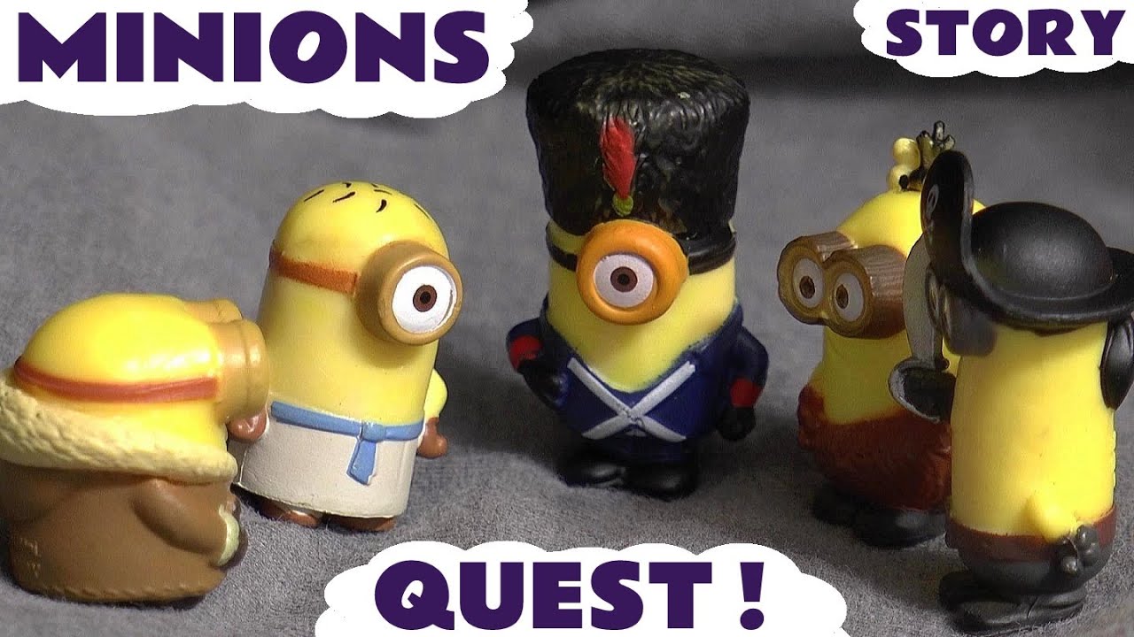 Minions Quest Story with Dinosaur Toys