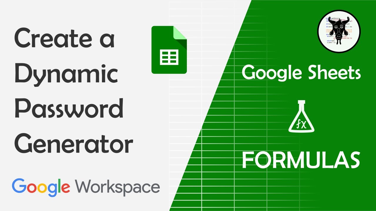 Create a Dynamic Password Generator in Google Sheets