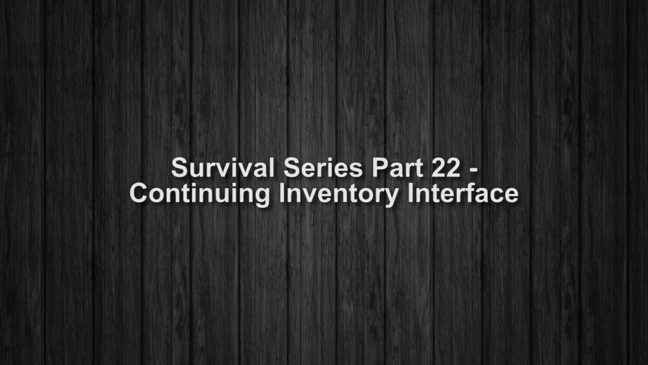 UE4 Survival Game - Continuing the Inventory Interface (Part 22)