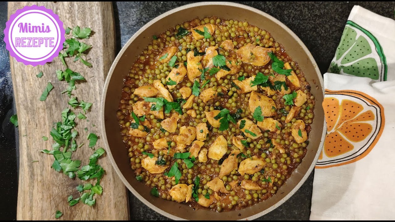 Hähnchen-Erbsen-Pfanne / schnell, einfach und lecker