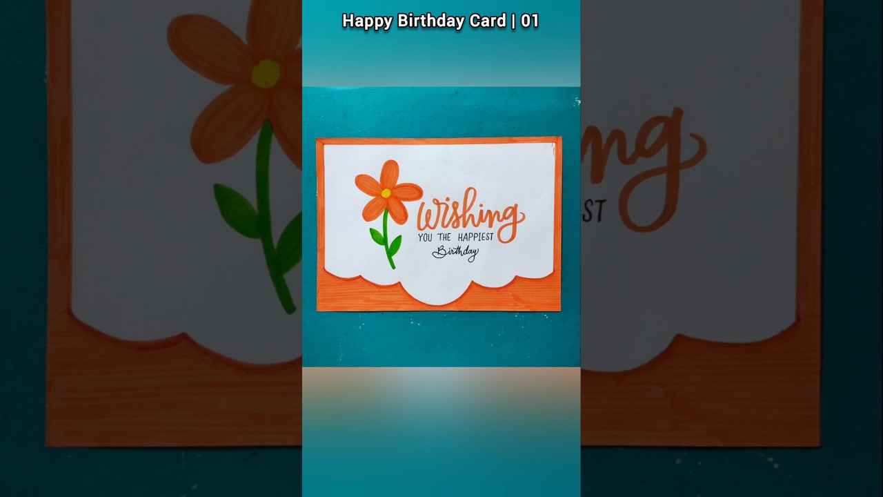 Birthday Wishing Handmade Card #drawingartclinic #birthday #diy #art