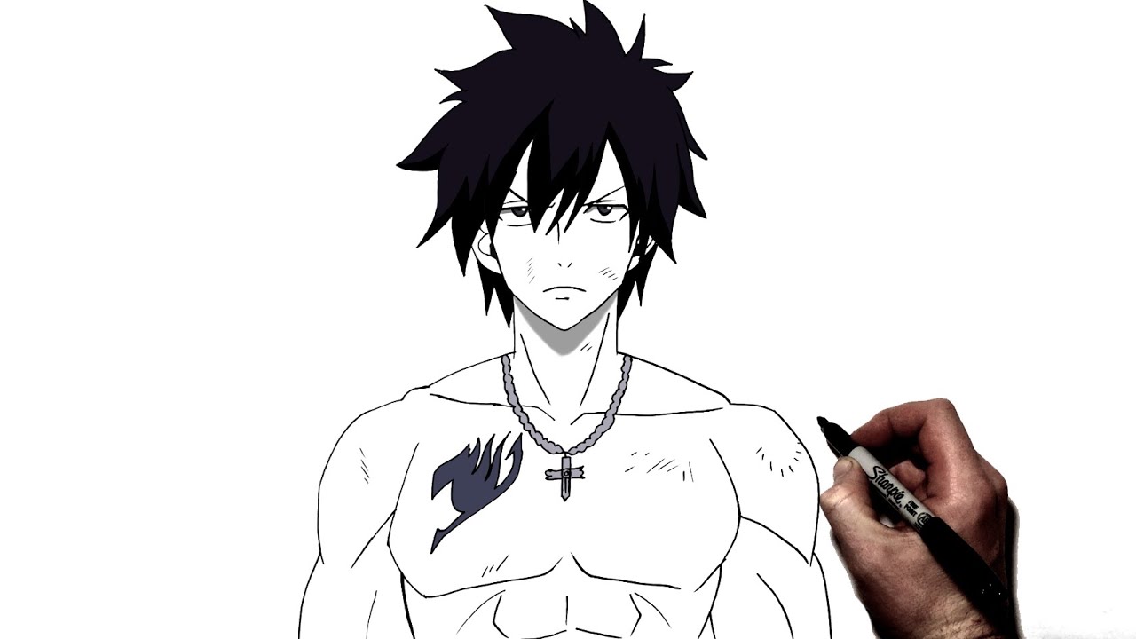 How to Draw Gray Fullbuster | Step By Step | Fairy Tail