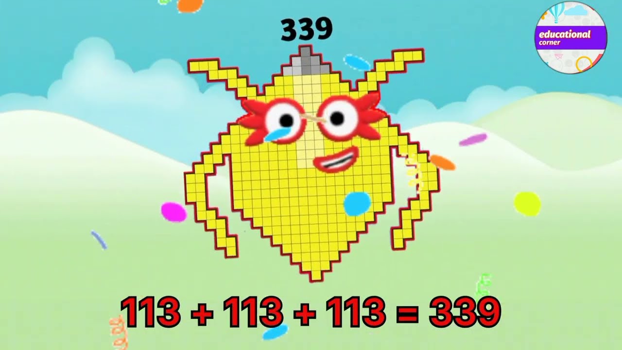 triple same addition 101 to 125 #learntocount #mathsforkids @educationalcorner110