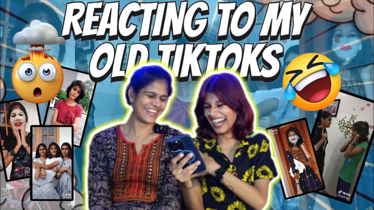 AMMA REACTING TO MY OLD TIKTOKS🤣🙌 | thejathangu😉