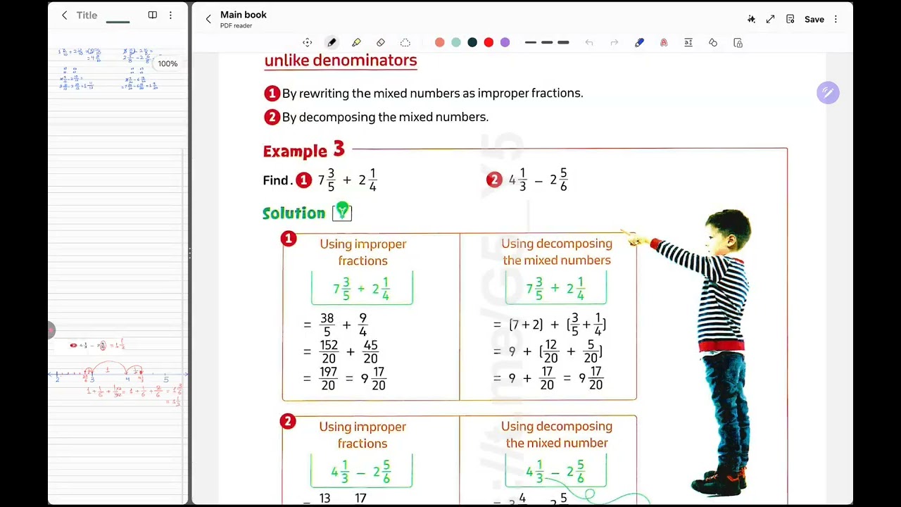 Primary 5 | Adding and Subtracting Fractions with unlike denominators | 2nd Term 
