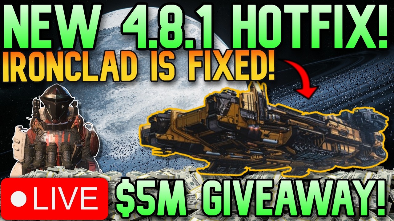 🔴LIVE - Star Citizen🔴HOTFIX DAY 3🔴IRONCLAD IS WORKING!🔴PATCH 4.8.1 HOTFIX🔴HAULING & SMUGGLING CARGO🔴