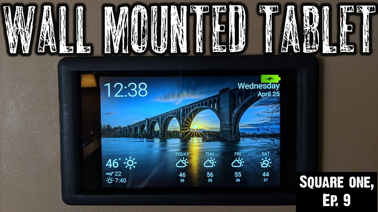 Square One, Ep. 9: Wall Mounting Tablet & Adding Outlet Behind!