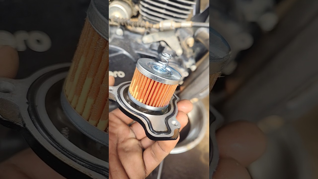Hero Passion Pro Bs6 Mobile Filter change 💥💥 // Hero Passion Pro Bs6 Ingine oil filter change 💥💥💥