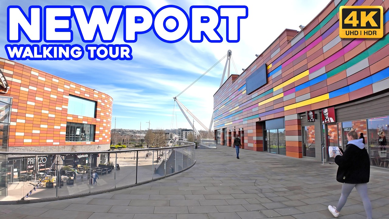 Newport City Centre | Wales | 4K Walk