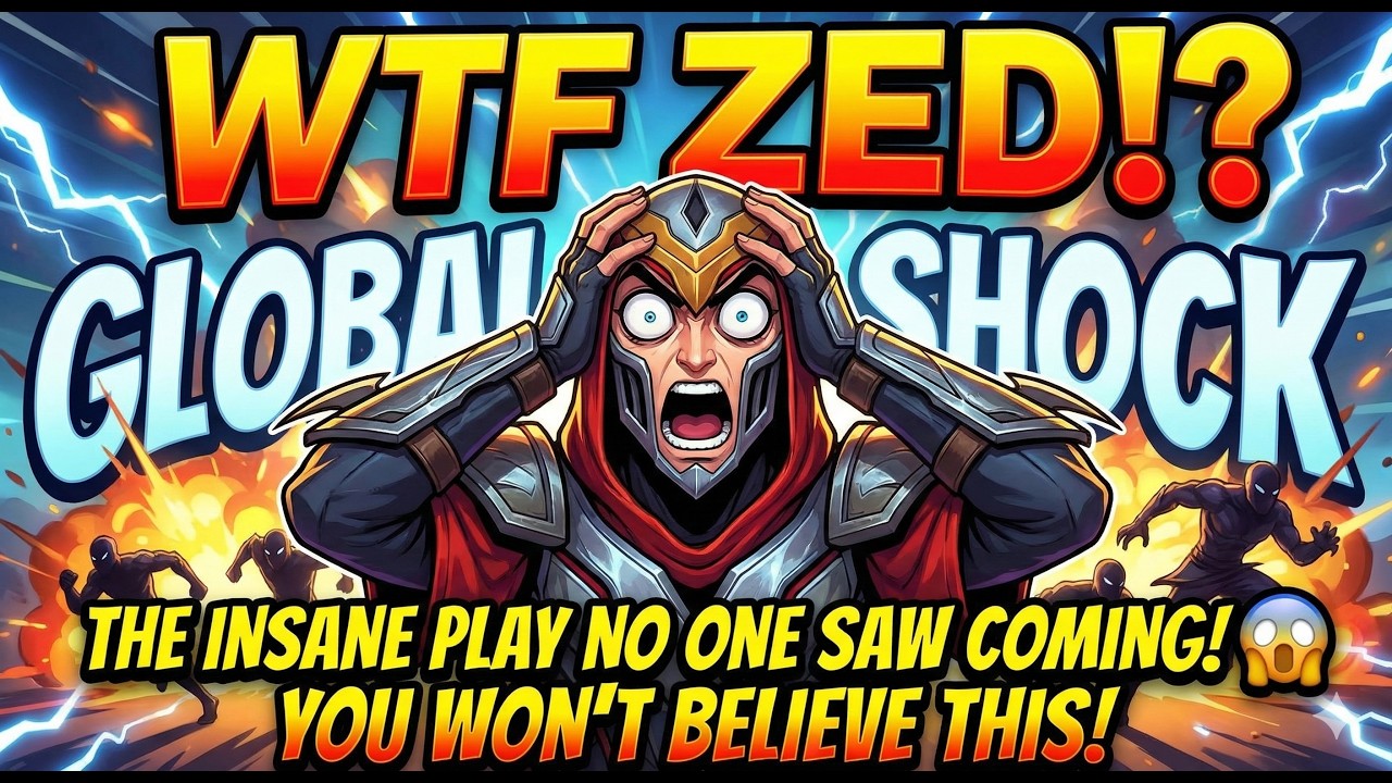 WTF ZED?! The Insane Play That Broke Ranked 😱 (Global Shock)