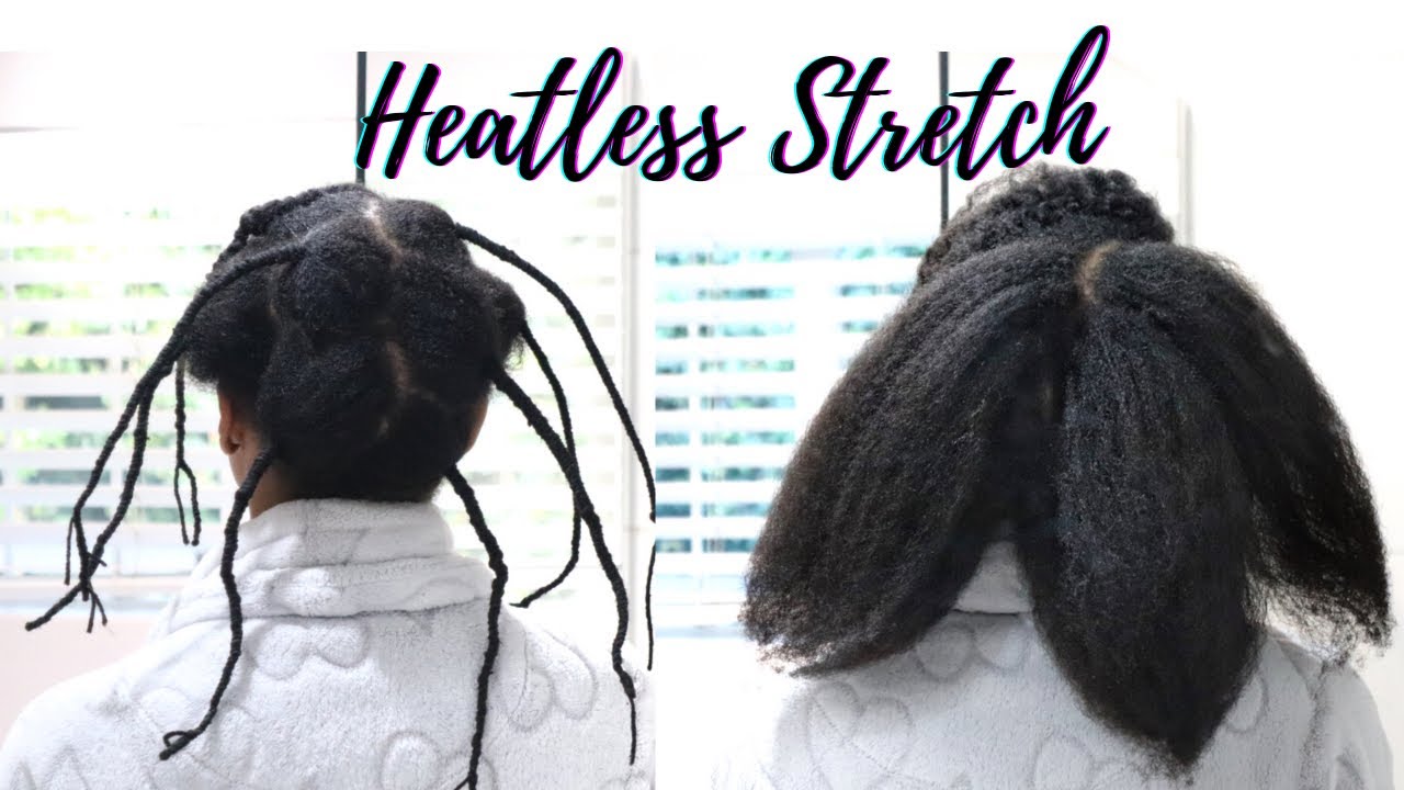 No Heat. How I stretch my thin/fine type 4 hair using AFRICAN THREADING - South African Natural Hair
