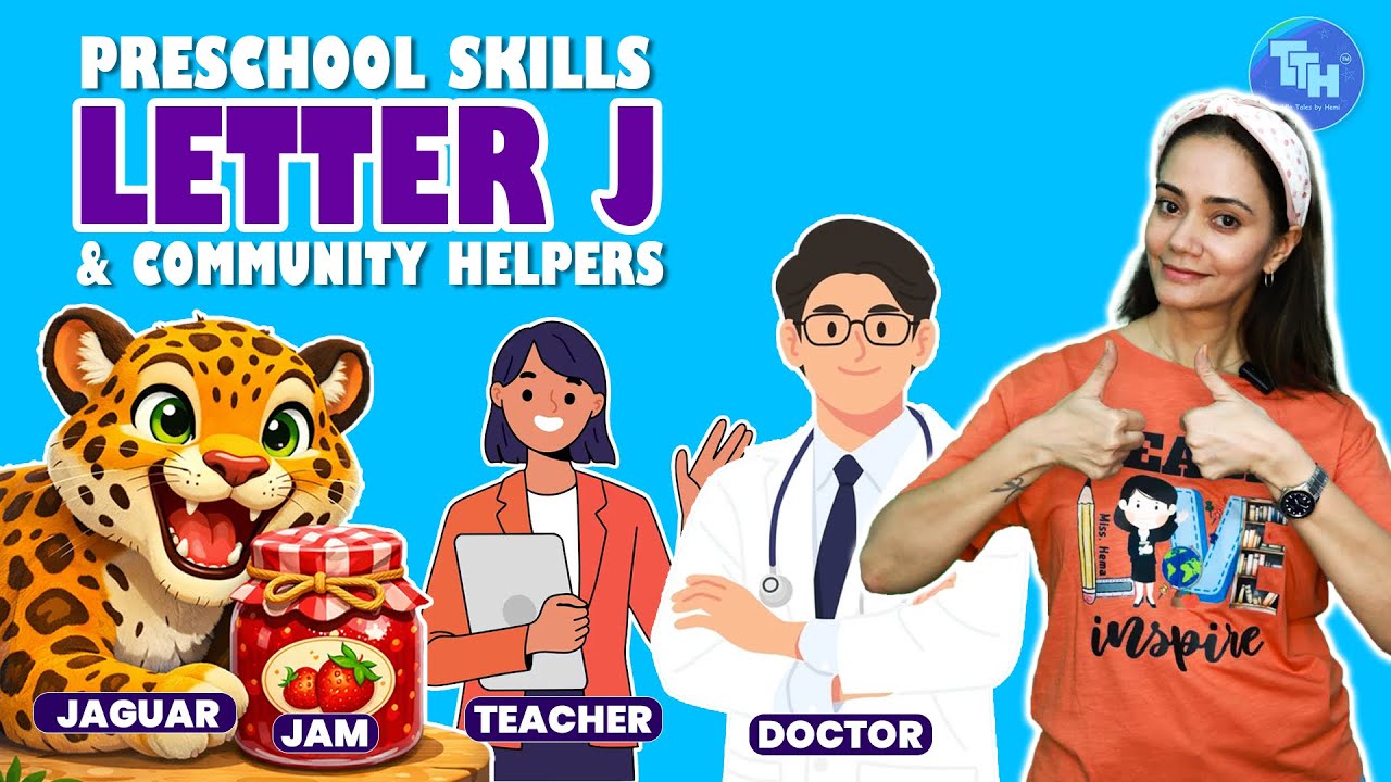 Preschool Learning Fun for toddlers |Preschoolers| Community Helpers,Letter J Writing & Key Skills