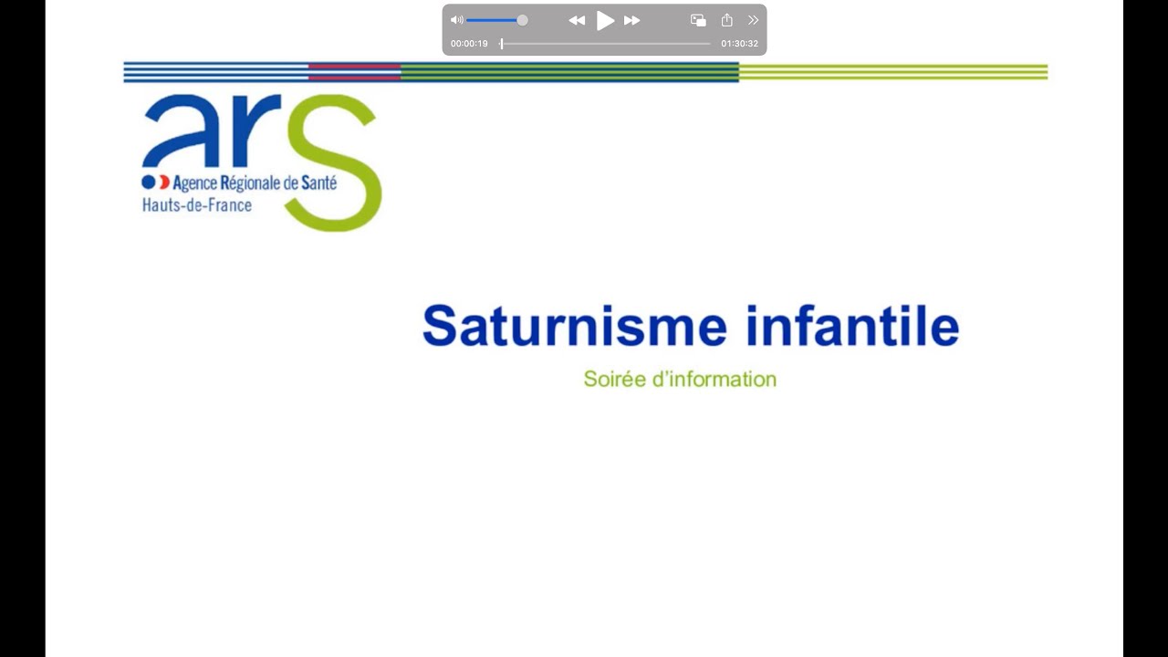 Saturnisme Infantile - mai 2024