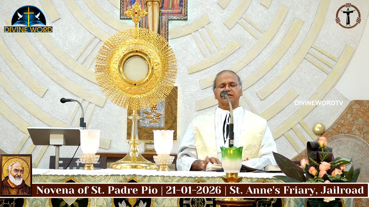 Novena of St. Padre Pio | 21-01-2026 | Fr. Jerald Lobo | St. Anne's Friary, Jailroad