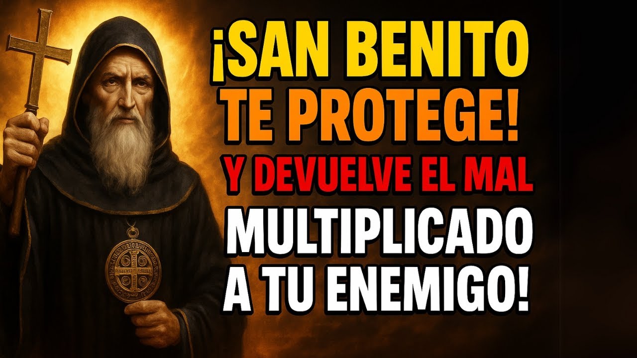 ❗ ¡San Benito te PROTEGE y DEVUELVE el MAL MULTIPLICADO a tu Enemigo! 🕯️🙏