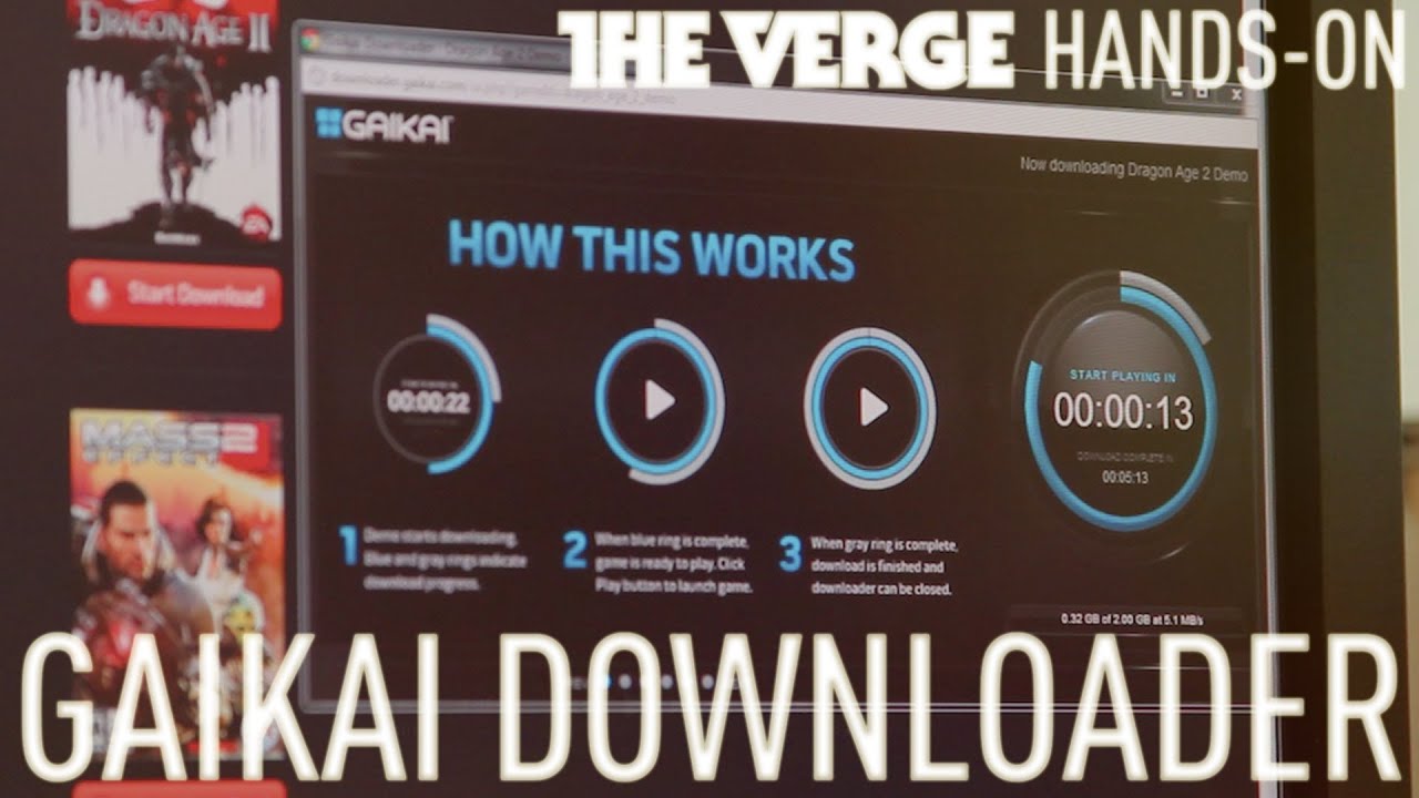 Gaikai Downloader accelerated game delivery - The Verge