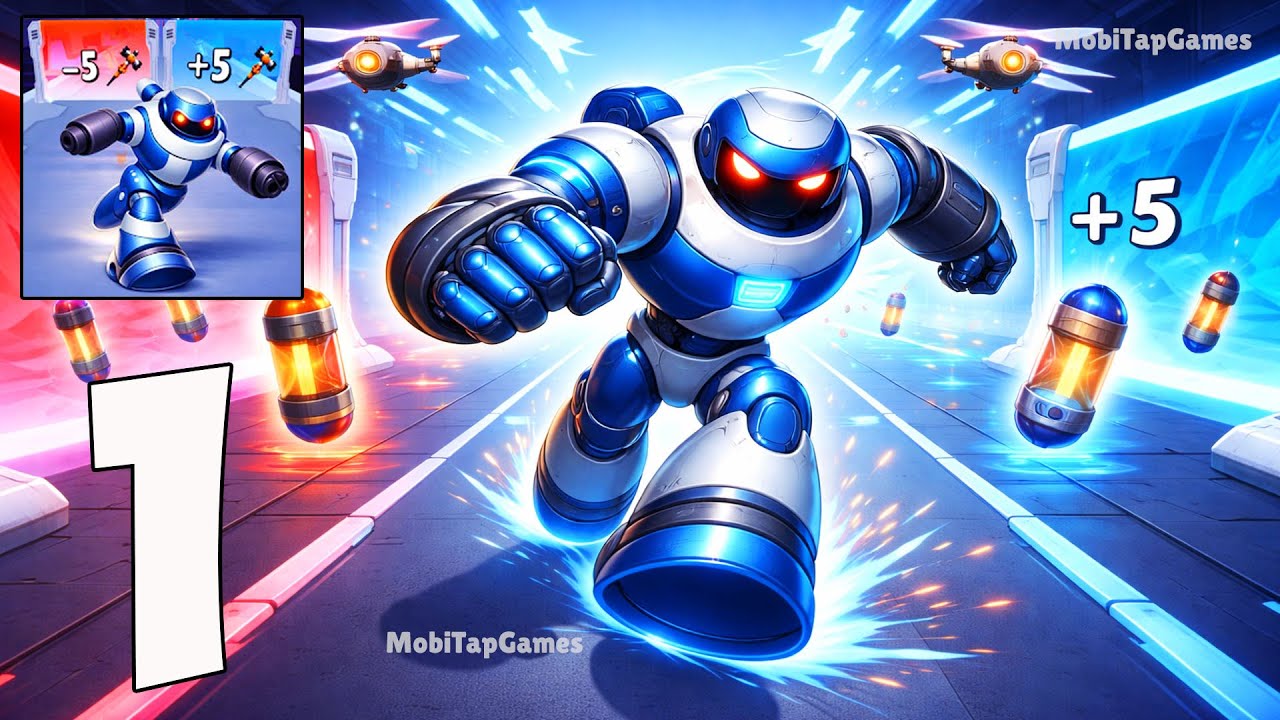 Robots Run Runner Evolution – Walkthrough – Evolve Your Robot & Beat Levels (iOS, Android)