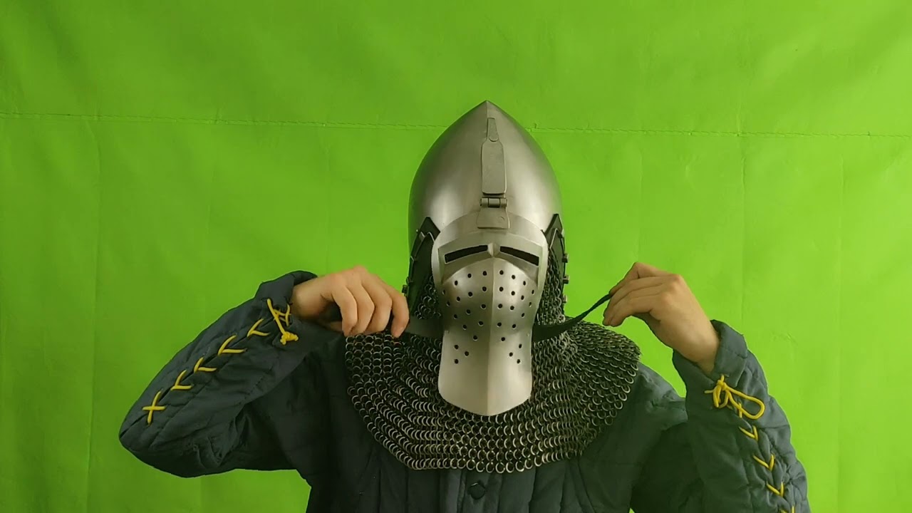 Handmade Medieval Bascinet for Buhurts