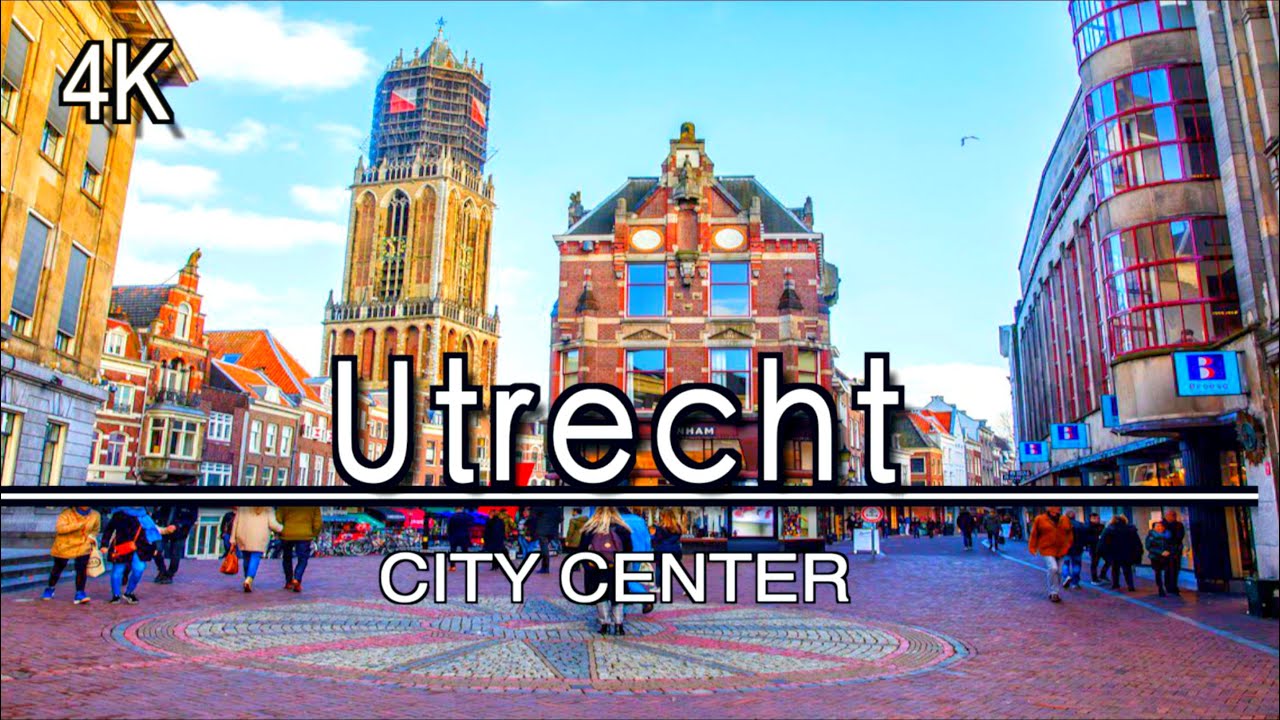 [4K] Utrecht Central, Netherlands Virtual Walk , 4K 60 UHD Natural Sounds