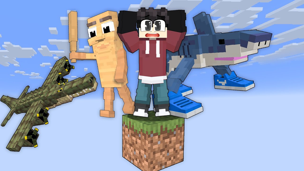 LOCKED In One Block With BrainRot Tung Tung Sahur in Minecraft!