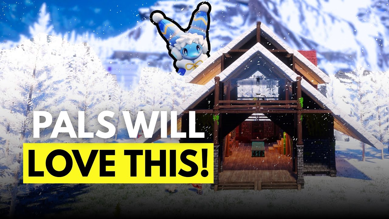 Palworld: How to Build an Easy Snow Cabin Base Design