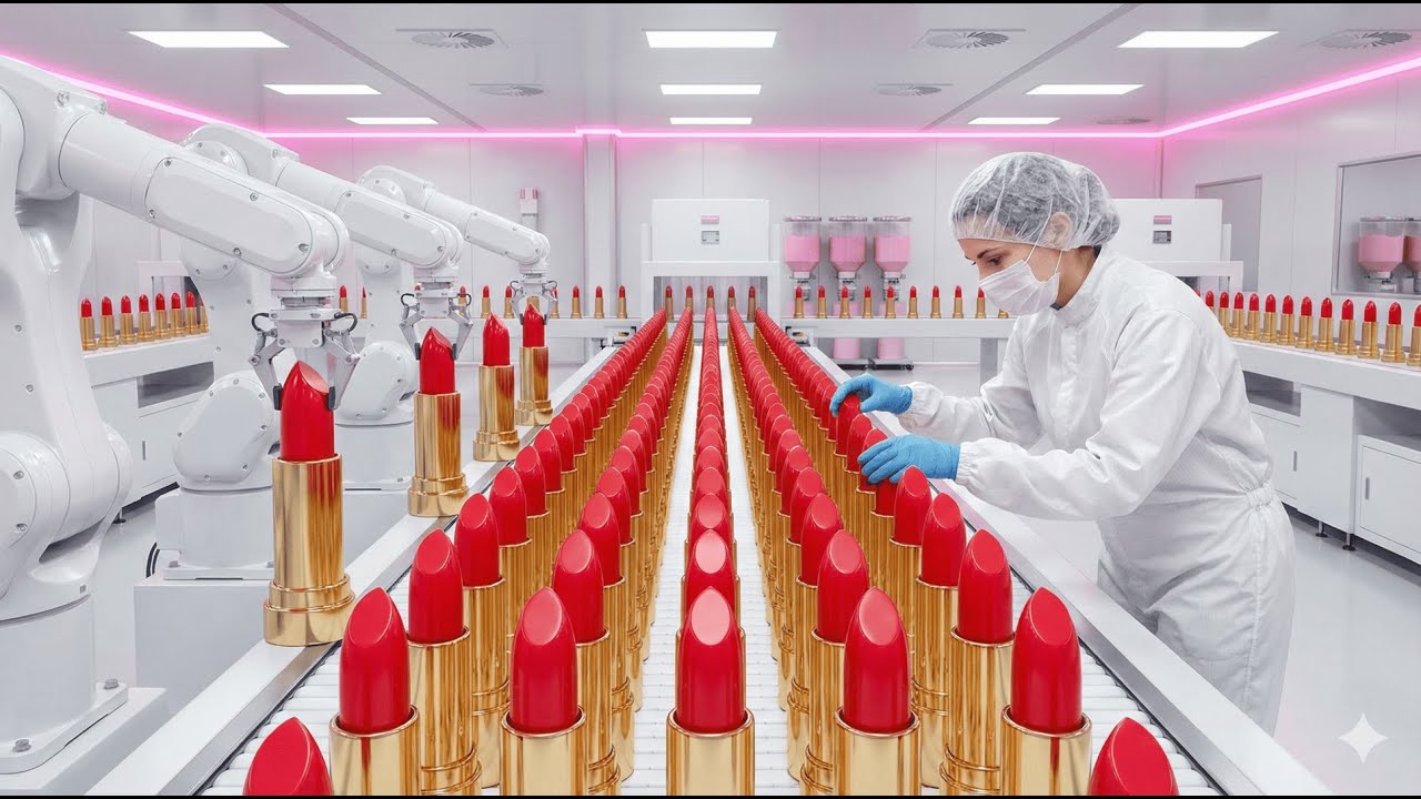 Hypnotic Lipstick Production | Satisfying Factory Process
