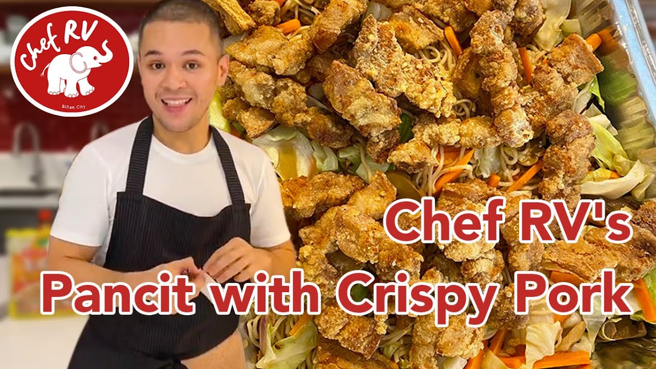 PANSIT WITH CRISPY PORK