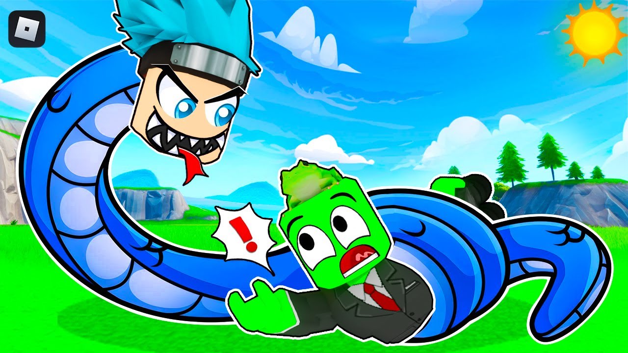 روبلوكس : تحولت الى أكبر افعى في العالم بحجم 99999 🐍🔥 مع 