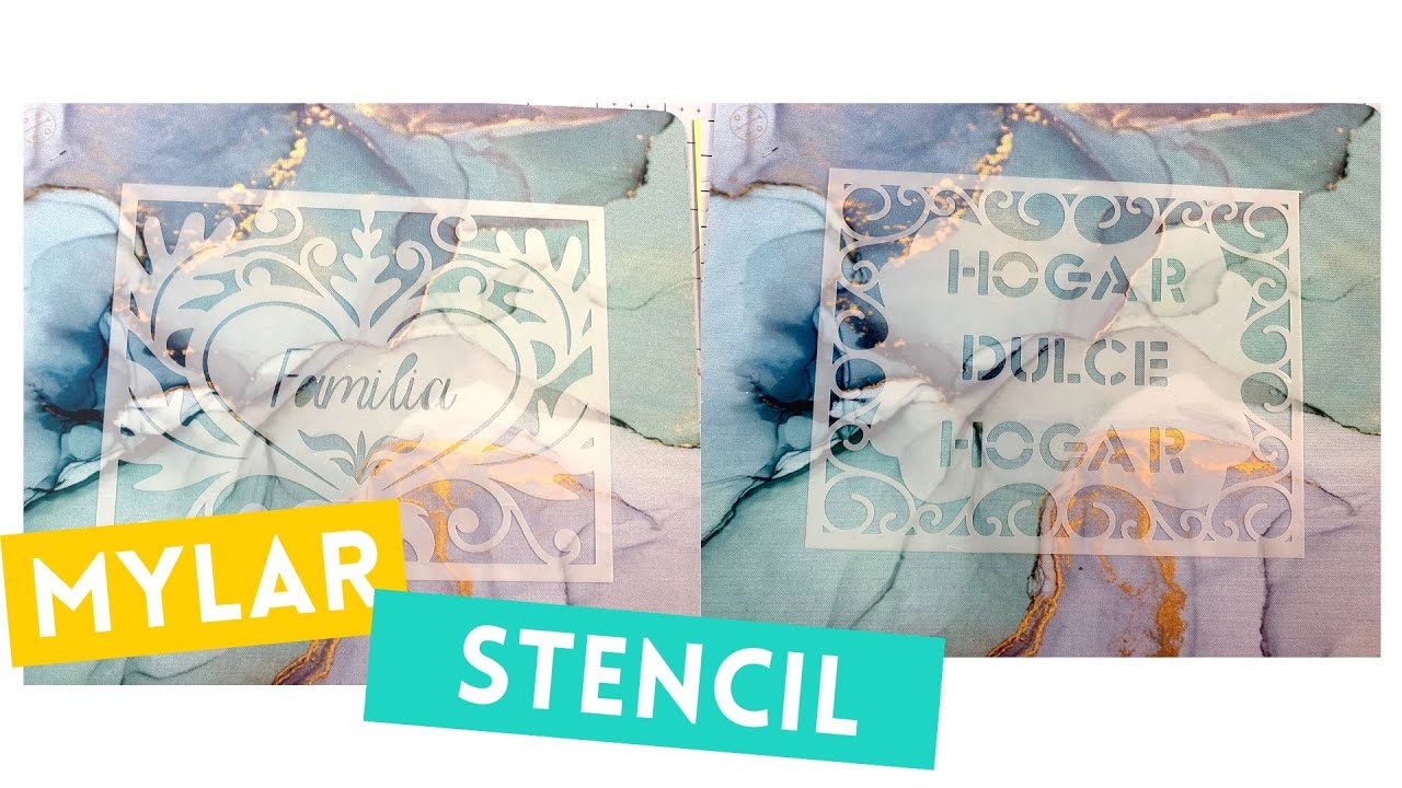 Stencil con Cricut y modificar o agregar materiales y ajustar presión en espanol