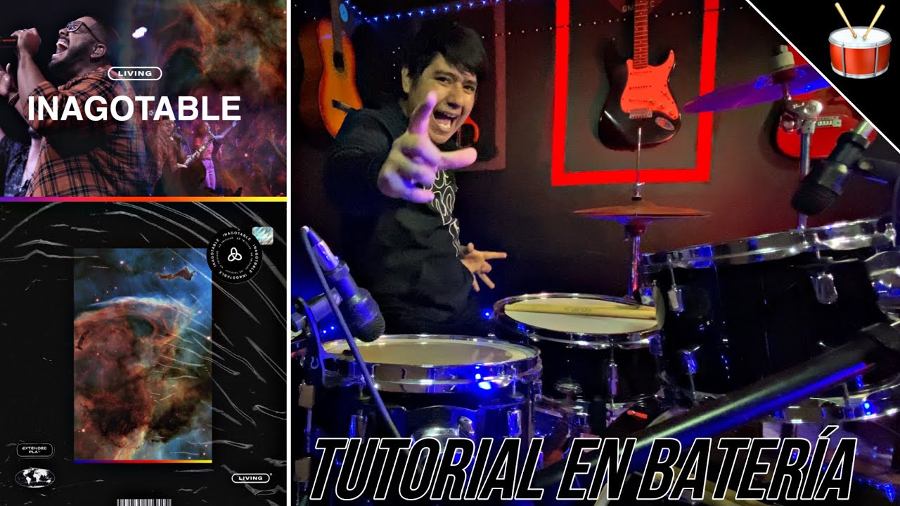 Inagotable | Living | Tutorial Batería | 🥁🔥🎧