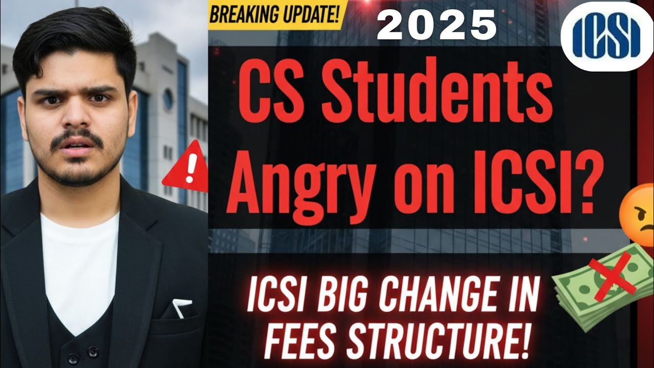 ICSI fees structure changed | fees structure of ICSI training | CLDP FEES DETAILS 2025 | #cs 