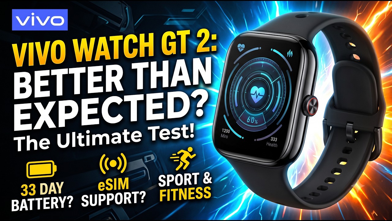 Vivo GT 2 Smartwatch Review: 25-Day Battery Life & Apple Watch Style