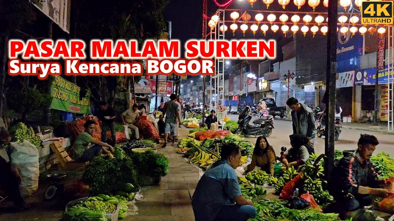Night walking around Suryakencana Street in Bogor City❗West Java - Indonesia