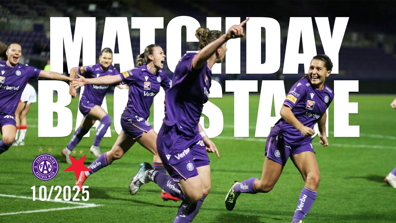 Matchday Backstage: Austria Wien - Slavia Praha (10/2025) #faklive #violatv