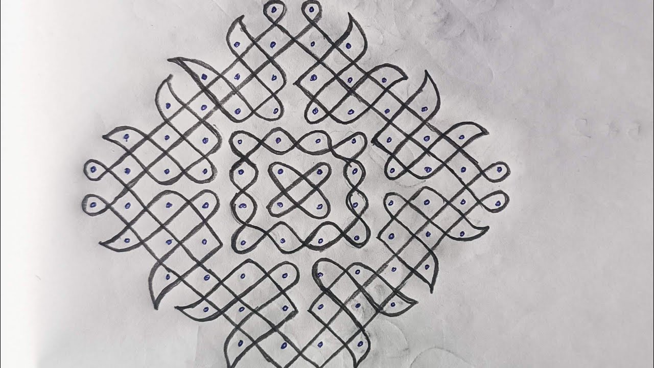 Margazhi sikku kolam🌺 12*2-2 pulli sikku kolam🌺festival sikku kolam🌺pongal sikku kolam🌺latest kolam🌺