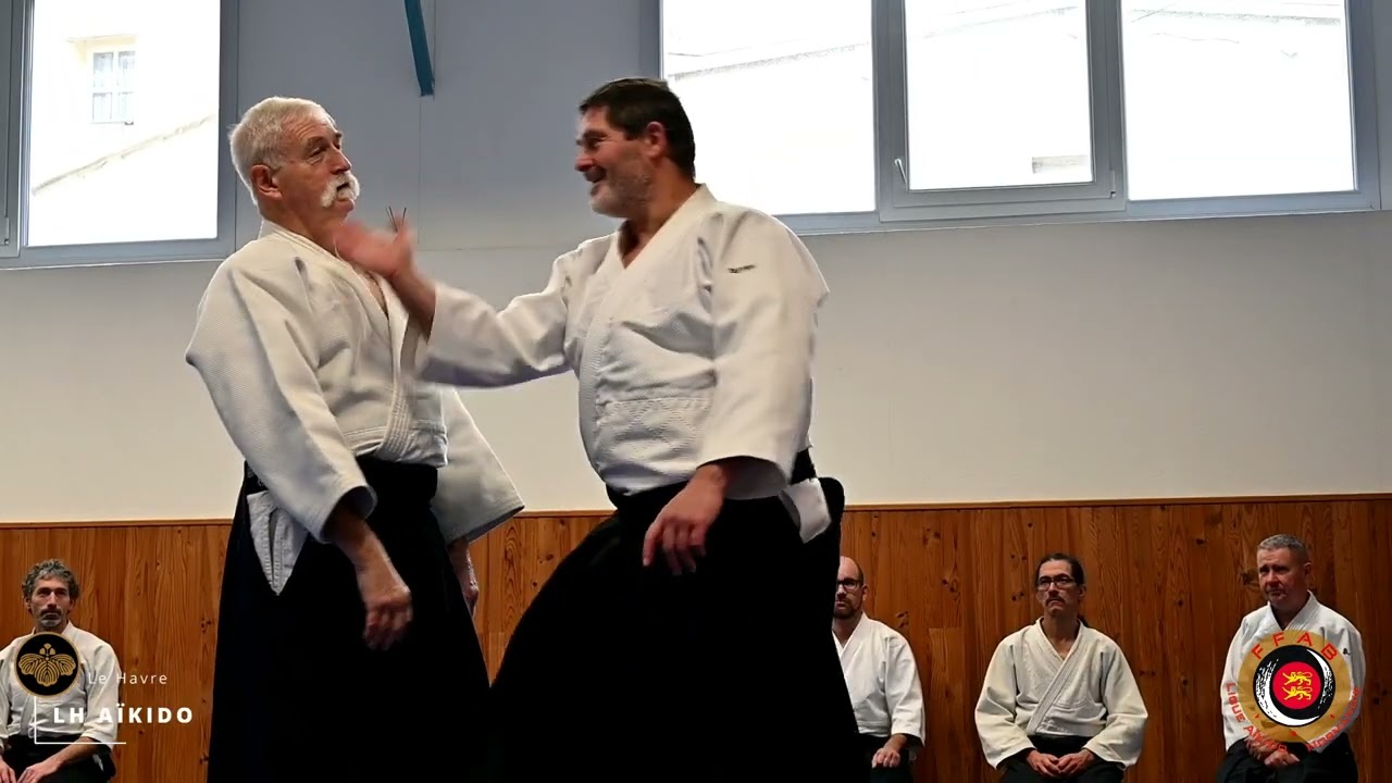 Aïkido : Jean Marc Chamot 7ème dan au Dojo VDB  (14 décembre 2024 1ère partie)