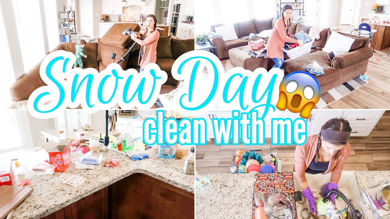 *SNOW DAY* CLEAN WITH ME 2021 || CLEAN WITH ME || SPEED CLEANING || COZY CLEAN WITH ME || FITBUSYBEE
