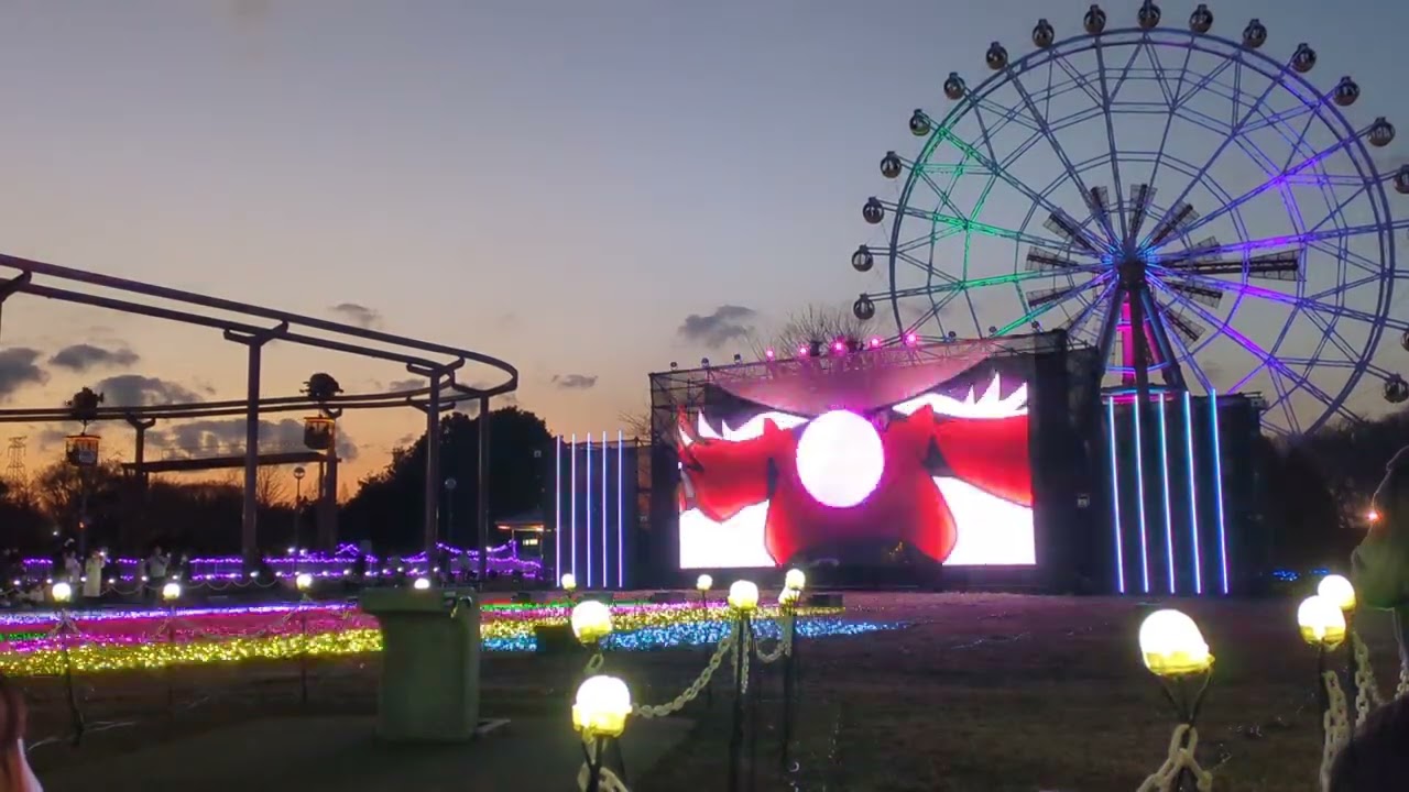 【東武動物公園】カラフルピーチコラボのイルミネーションを見てきました【TOBU ZOO】