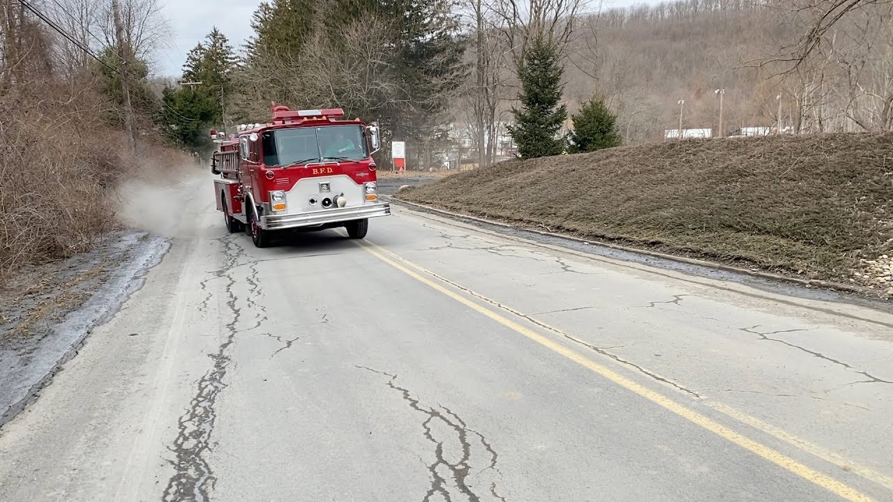 Getting Our Antique Mack Firetruck out of Winter Storage