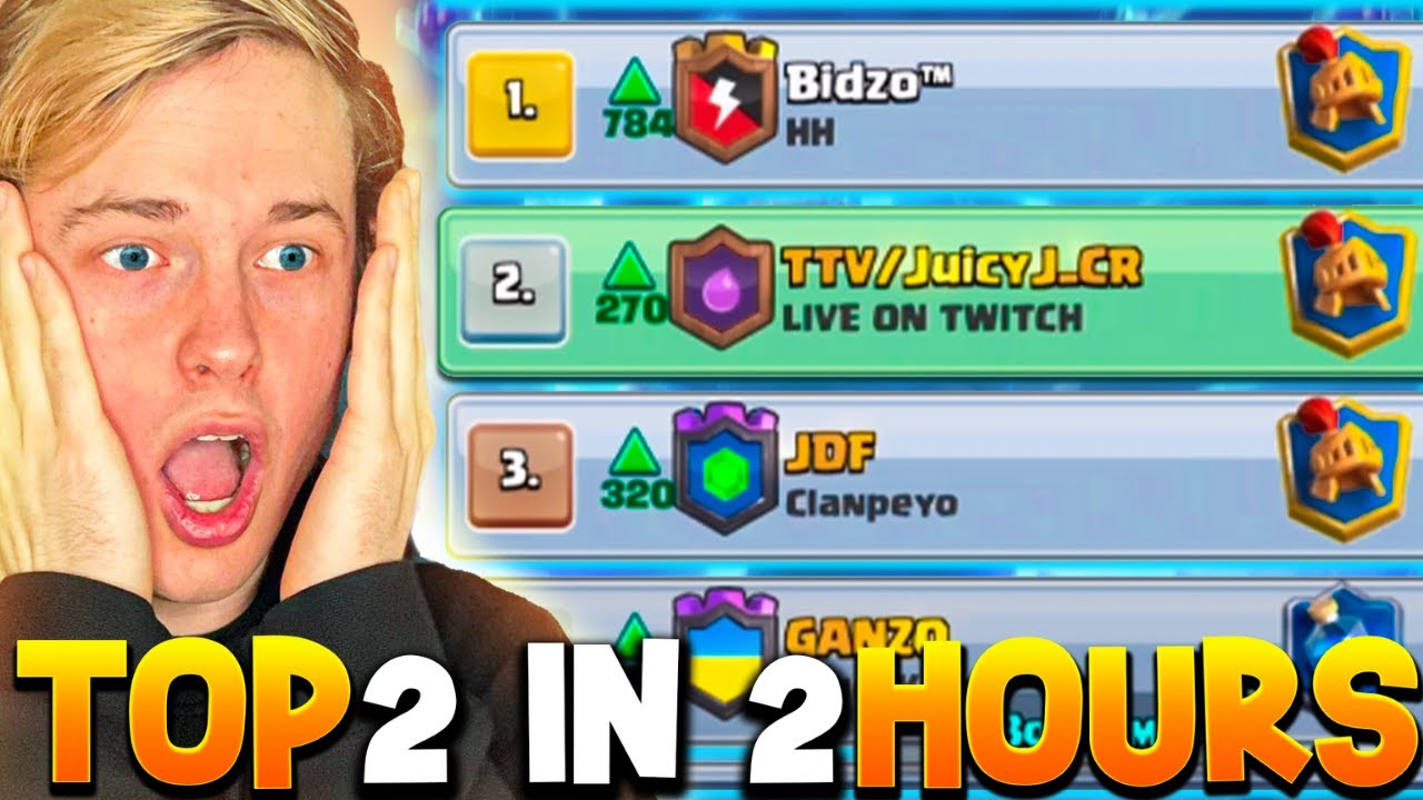 I Hit #2 in the World on Ladder in 2 hours | Clash Royale