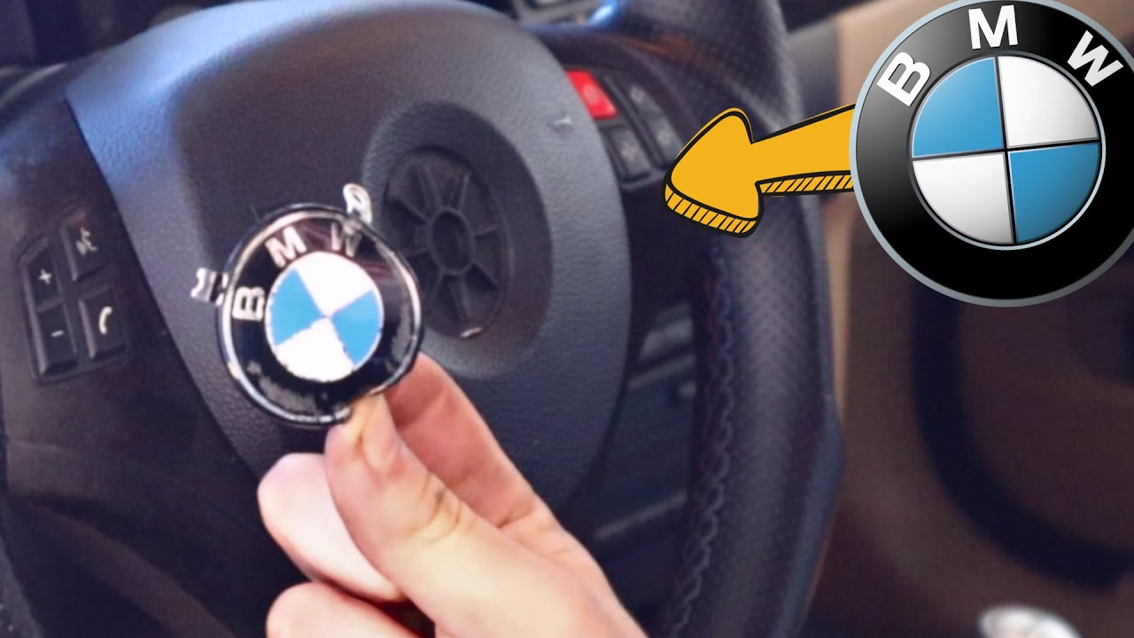 BMW Lenkrad Emblem wechseln! I Airbag Emblem Aufkleber montieren!