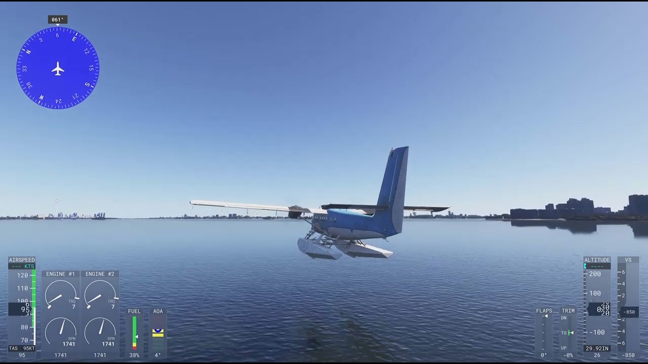 Twin otter water landing