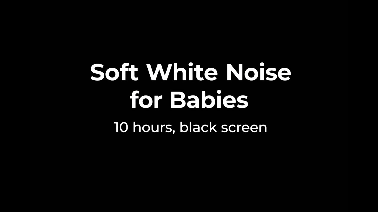Sleep Equalizer White Noise for Babies Sleep, 10h Black Screen