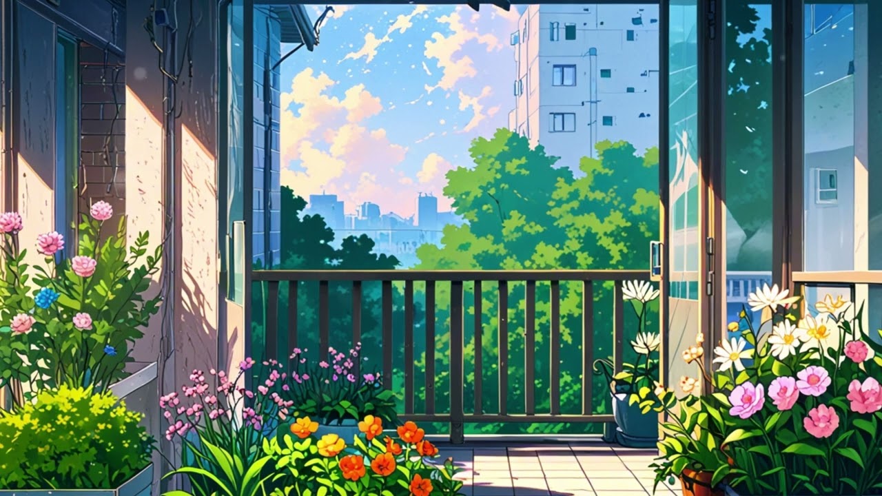 🌷 Peaceful Meadow: 1 Hour of Lofi Beats Surrounded by Blooming Flowers 🌟