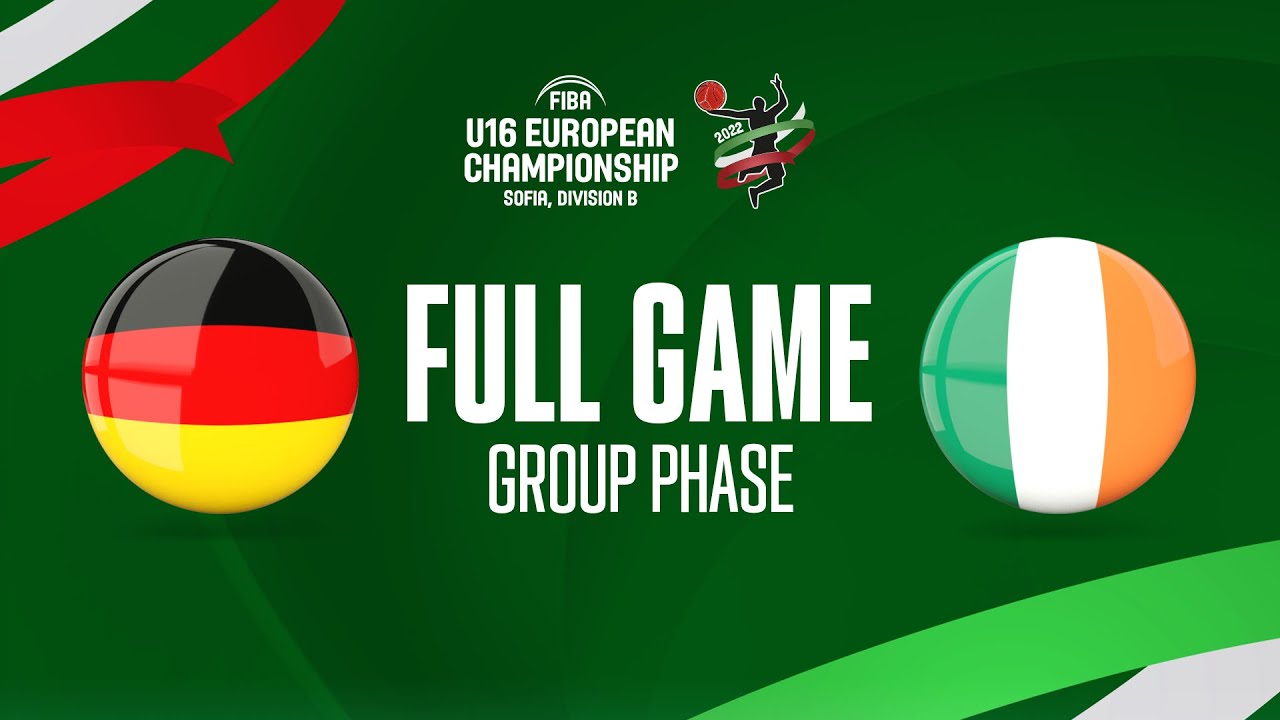 Germany v Ireland | Full Basketball Game | FIBA U16 European Championship 2022 - Division B
