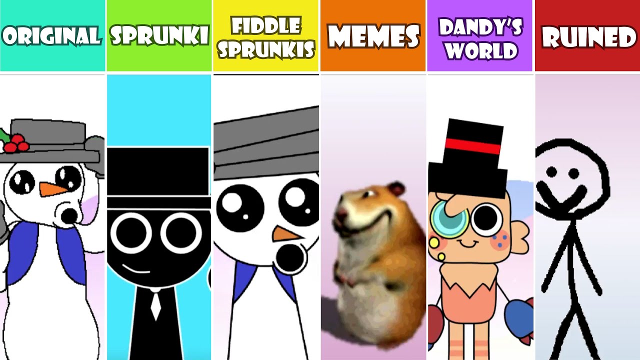 EVERY Incredibox Monster VOICE From Incredibox FIDDLEBOPS! All New Mod Versions Comparison